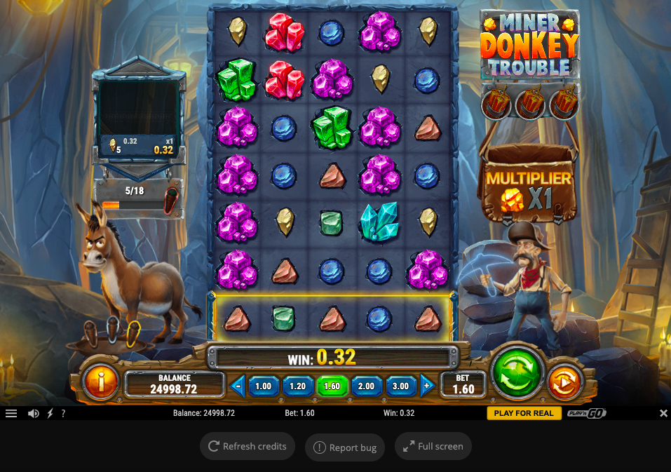 Miner Donkey Trouble Reels